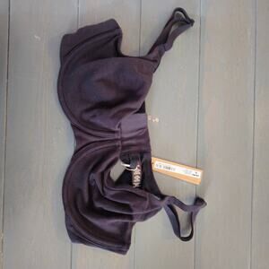 NWT Skims Women's Black Underwire Adjustable Strap Bra Size 34DDD